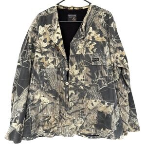 Rattlers Brand Jacket Mens XL Brown Mossy Oak Break-Up Camo Lined Hunting USA